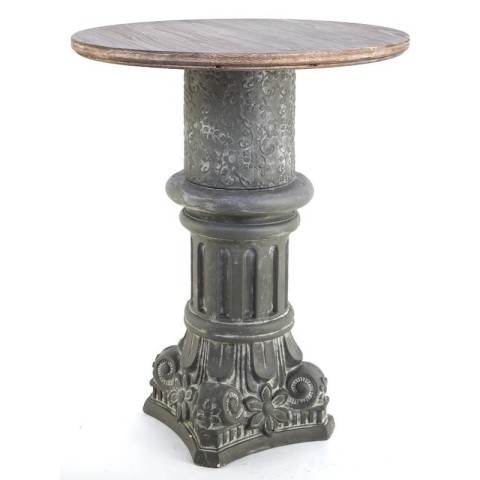 TAVOLINO CAPITELLO GRIGIO D60 H74